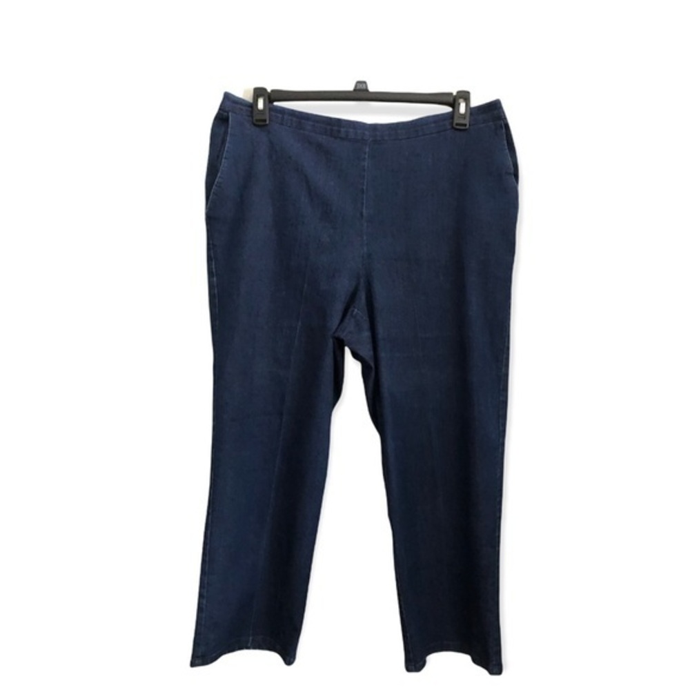 Alfred Dunner Jeans Women’s Size 18 Blue Stretch‎ Pull On Pockets